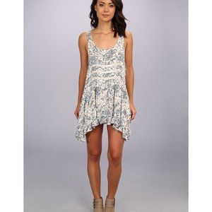 FREE PEOPLE Voile & Lace Floral Trapeze Slip Small